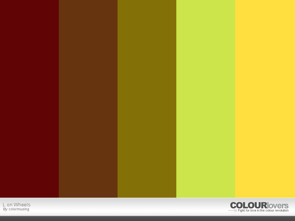 L on Wheels palette: COLOURlovers.com
