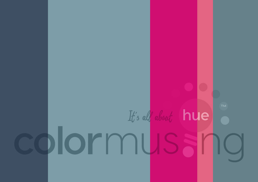 Carmel Blue Fuchsia color palette at Colormusing.com