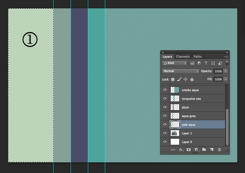 After changing the first color