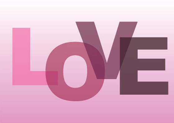 LOVE card design