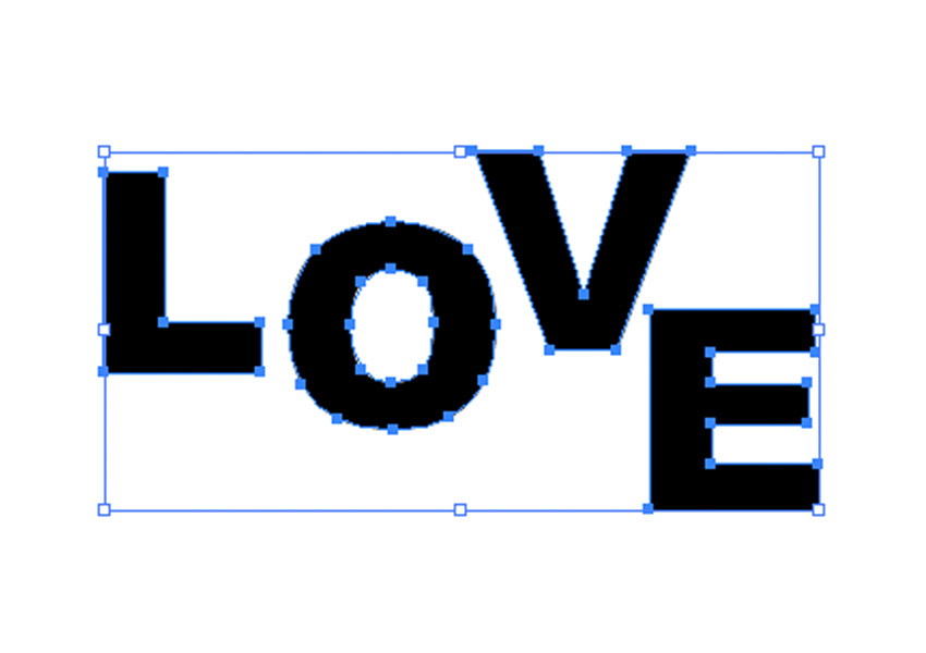 Change type to outlines.