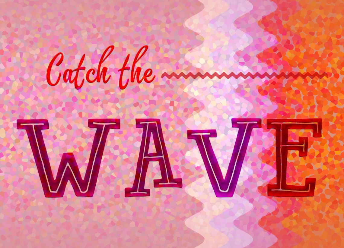 Title with confetti palette background