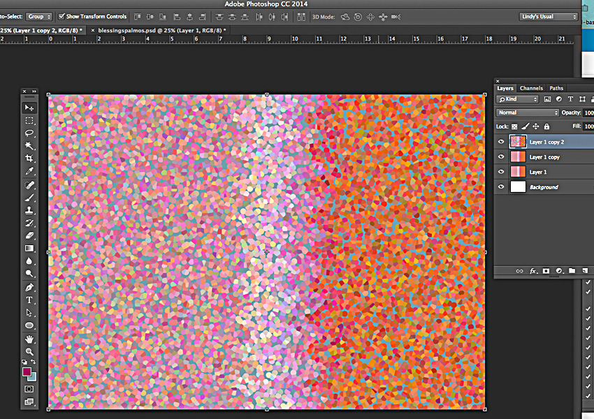 Results of Pointillize filter.